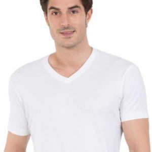 Fruit of the Loom Men Premium VNeck Tee 4 Pk White